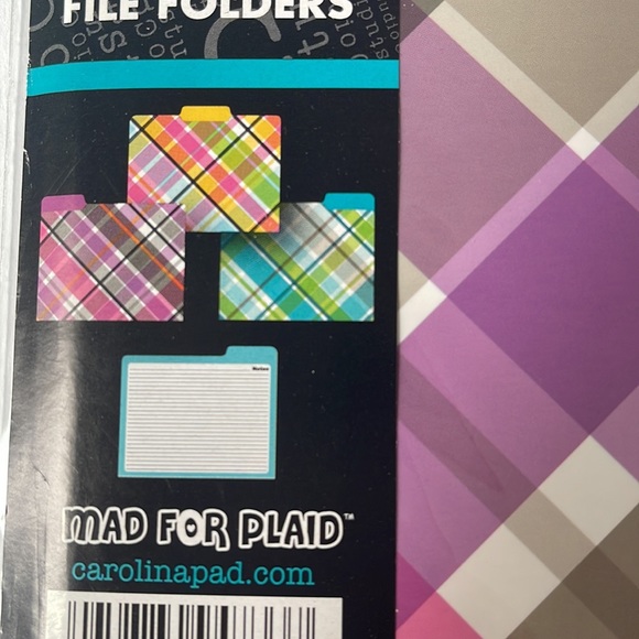 Carolina Pad 3 pk File Folders with tabs lot of 4 - Picture 2 of 3